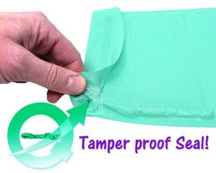 4×8, 6×10, 8×12, 10×15, 14×20 Cyan Aqua Mint Colored Poly Bubble Mailers!