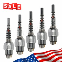 Dental LED 6 Hole Quick Coupler 360 degree swivel Fit KAVO Handpiece ux’