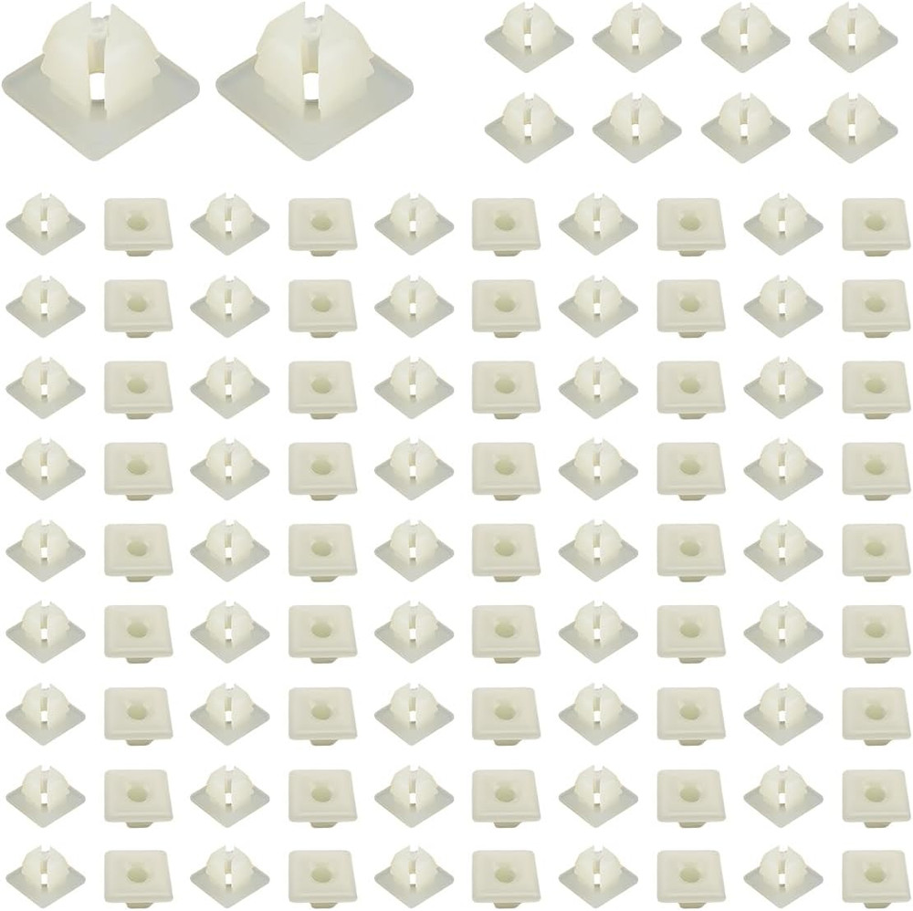 Nylon License Plate Screw Inserts – 100 PCS Fasteners for Various Vehicles