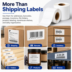 DK-1247 4.07″ x 6.4″ Shipping Labels Compatible with Brother QL-1050 QL-1050N