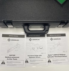 NEW Greenlee LS50L11A 7 Ton 11A 18V Battery-Powered Knockout Punching Tool Kit