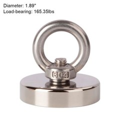 400LB N52 Fishing Magnet Super Strong Neodymium Pull Force Treasure Hunt Salvage