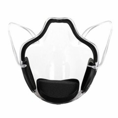 Clear Transparent Anti-fog Face Mask Shield Reusable Cover Mouth Anti-Fog+