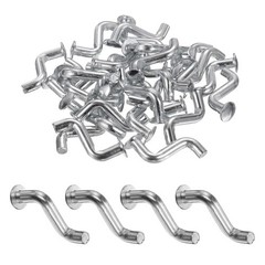 50 Pack Pallet Rack Drop Pin, 0.27 Inch Round Head S-shaped Bolt Universal Pins