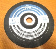 Pacific 7″ x 1/4″ x 7/8″ 24 Grit 8500 RPM Aluminum Oxide Grinding Wheel – 2 QTY