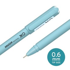 Hauser XO 0.7mm Ball Pen Blister Pack | Sleek Body 1 Count (Pack of 10), Blue