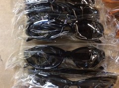 NEW ASSORTED BOX OF SUNGLASSES SUN GLASSES SET OF 12 GLASS COLORED SMALL LENS
