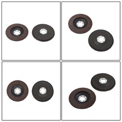 50 Pcs 4-1/2″×7/8″ 40 Grit Premium Zirconia Flap Disc Sanding Grinding Grey