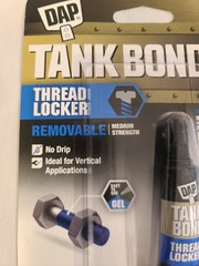 DAP Tank Bond Thread Locker Blue 6mL/.2oz Removable Medium Strength For Metals