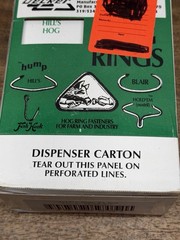 Lot of 1,000 Decker Manufacturing Company ~Decker’s Hump Hill’s No.3 Hog Rings
