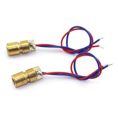 10 PCS Mini 650nm 6mm 5mW Red Laser Dot Diode Module Copper Head 5V