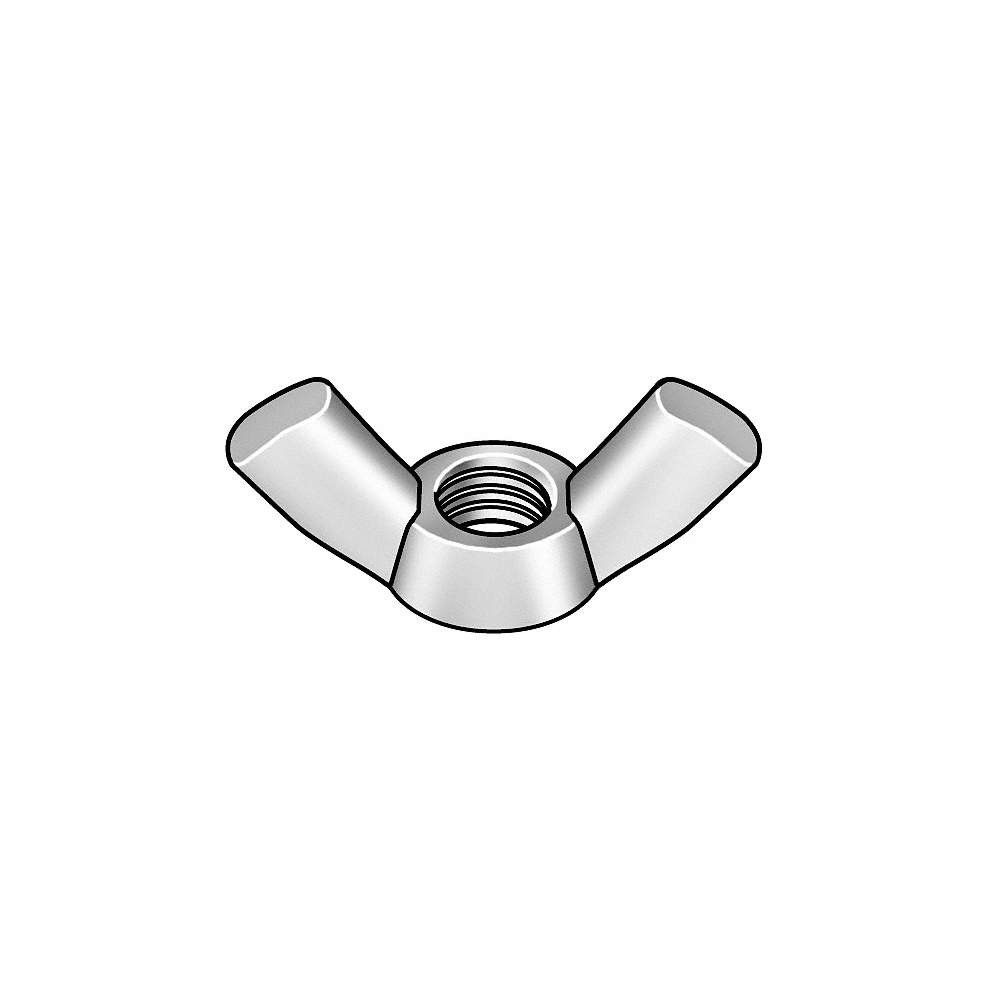 GRAINGER APPROVED WngNt,Znc,Stl,1.25×0.656in,5/16″-18,2500 4XLZ8