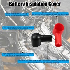 Battery Terminal Boots Insulating Rubber Covers Red Black Cable Lug – 20 Count