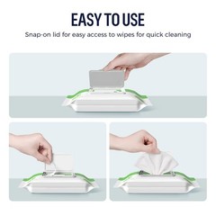 LOUKIN Dry Erase Wipes, Whiteboard Cleaning 50 Count (Pack of 1)