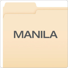 File Folders Letter Size 1/3 Cut Manila 250 per Box (752250) 3 Tab Position