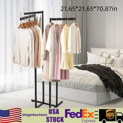4-Way Adjustable Clothing Rack Clothing Display Rack Clothing Store Clothes Rack