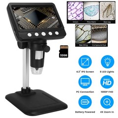 1080P Digital Microscope 1000X Soldering Microscope for Electronics Repair Coin