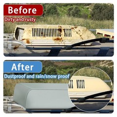 RV Air Conditioner Cover Gray Winter Dustproof Roof Top AC 2PK