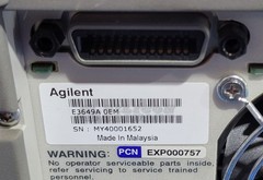 Agilent E3649A Dual Output DC Power Supply 100W / 0-35V, 1.4A/0-60V, 0.8a