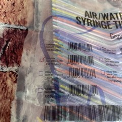 Britedent Air/Water Syringe Tips Rainbow 1,250 Count (5 Bags Of 250 Each)