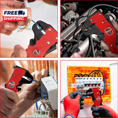 Automatic Quick Strip Wire Stripper and Cutter Eagle Nose Pliers (7-Inch) Cable