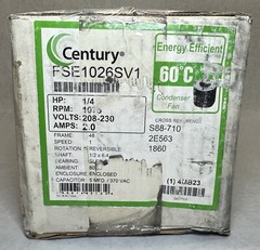 NEW Century FSE1026SV1 Condenser Fan Motor, 208/230V, 1/4 HP, 1075 RPM
