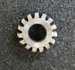 GLOOR cycloid hobbing cutter No.635 508-10 for cycloid profile m= 0.427 Ø18x8xØ8mm