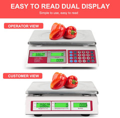 Digital Price Computing Scale 66Lb/30Kg Commercial Produce Scale