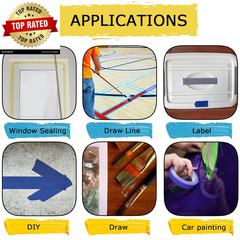 4 Rolls Premium Painters Tape, Blue Tape, Masking Tape, Paint Tape