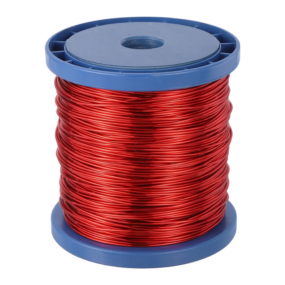 16 AWG Magnet Wire, 16 Gauge 80 oz Enameled Copper Wire, 155C(311F), Red,Blue
