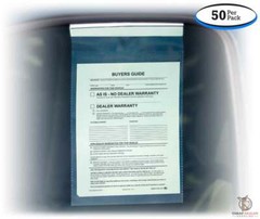 Clip-On Buyers Guide Hangers / Window Form Holders (50 per pack)