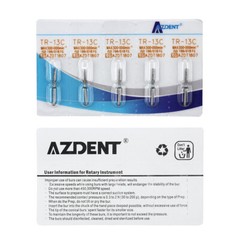 AZDENT 100 Types Dental Diamond Bur Drills for High Speed Handpiece 5pcs/kit