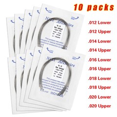 10 Packs Dental Orthodontic Niti Round Arch Wires Heat Thermal Activated ns