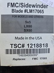 FMC Sidewinder Blades LM17065 5×5 LX60 SX60 – 2 BLADES