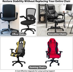 Office Chair Base Replacement 28″ Heavy Duty Swivel Chair with Wheels Casters
