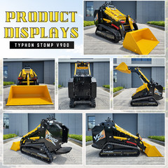 TYPHON STOMP V900 1.4Ton Skid Steer Loader w Kubota 25HP 3-Cylinder D1105 Engine