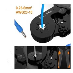 Ferrule Crimping Tool Kit AWG 23-7 Self-Adjustable Ferrel Crimper Kit wit1200PCS