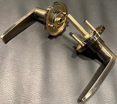 Cal-Royal LEN-30 US5 Grade 3 Passage Lever – Satin Brass Finish