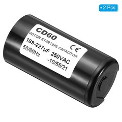 2 x Motor Start Capacitor 189-227uF/Mfd 250VAC 50/60Hz CD60 Run Capacitor