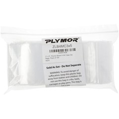 Plymor 3″ x 5″, 4 Mil Heavy Duty Zipper Reclosable Plastic Bags