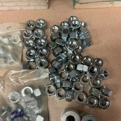LOT OF 5/8-11 NUTS & WASHERS, BRAND NEW, New Old Stock, FREE SHIPPING, 22 POUNDS