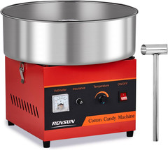 ROVSUN 15 Inch Cotton Candy Machine Commercial, Candy Floss Maker Electric Cotto