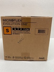 Ansell Reorder No EV-2050-S Latex Gloves Small Microflex LOT 1000 Gloves