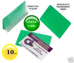 500/pack 10 Mil Green 1 side Business Card Hot Laminating Pouches 2-1/4 x 3-3/4