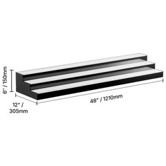 Uimoso LED Illuminated Liquor Bottle Display Shelf, 3-Tier, 60-inch Acrylic