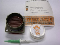 1 Mil-Spec Deutsch D38999/20WJ35PN 128 Male Contact Circular Connector