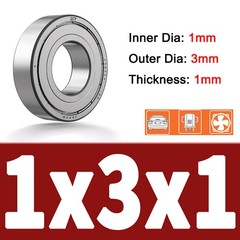Miniature Ball Bearings Micro Mini Small Seal 1/2/3/4/5/6/7/8/9~12mm Inner Dia