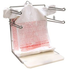 (1000 BAGS)T-SHIRT THANK YOU PLASTIC BAGS 11.5″ x 22″ GRACIAS RECYCLED MATERIALS