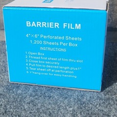 Dental Barrier Film Sticky Wrap Clear or Blue 4″ x 6″ (1200 Sheet)