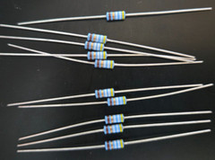 10pcs 49.9-ohm 1/4W 1% Metal Film Precision Axial Resistors ~ NEW ~